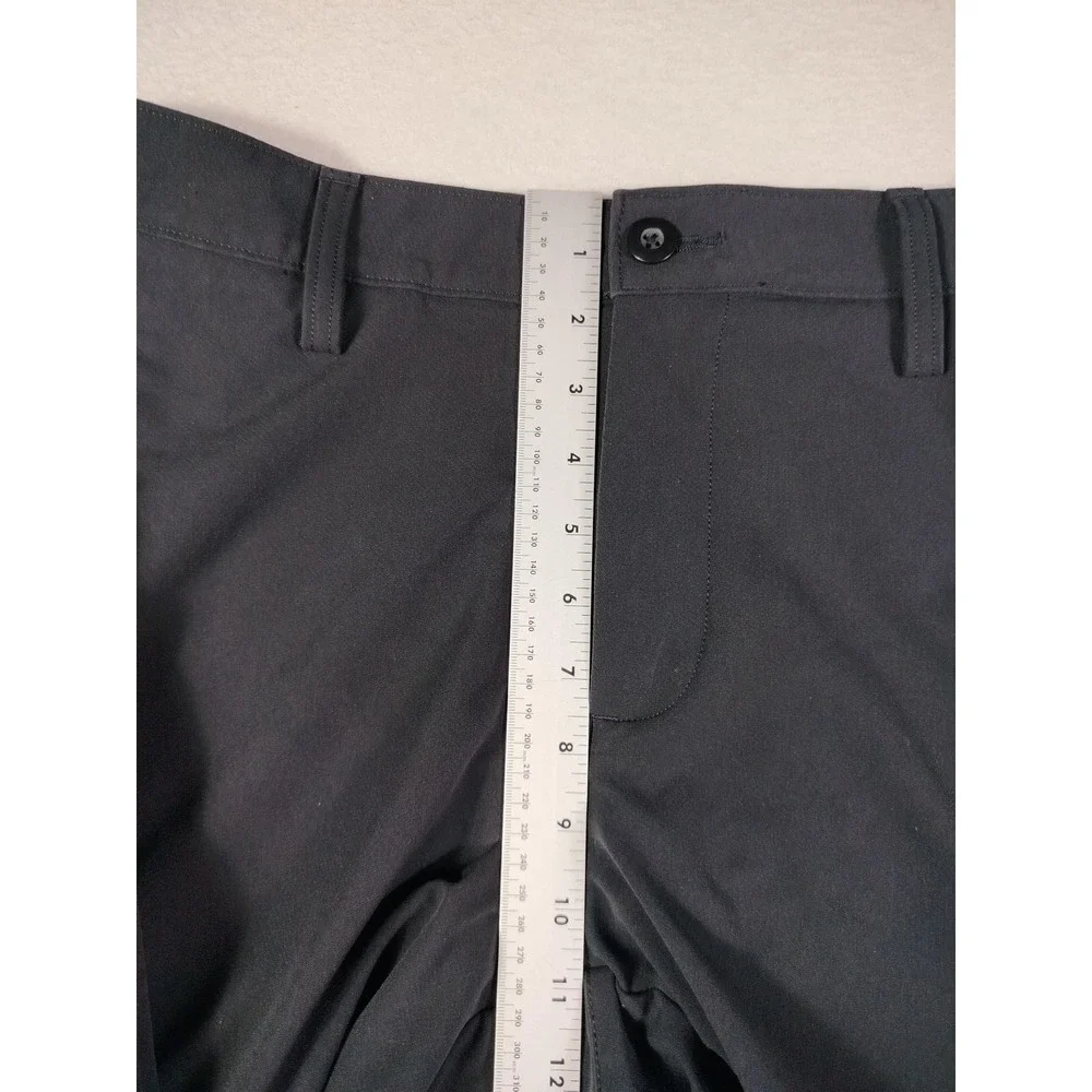 Under Armour Tech Pants Mens 34 Black Microfiber Chino Golf Performance Casual